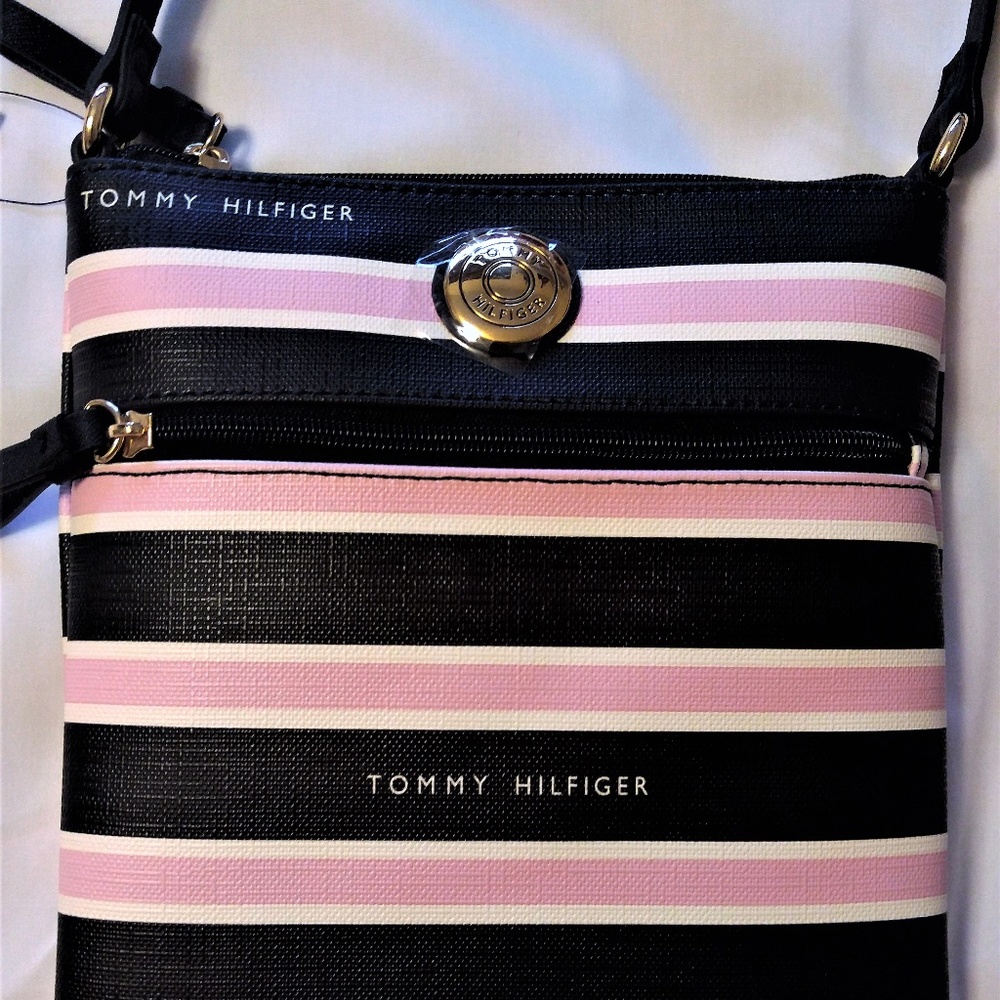 Pink/Black Tommy Hilfiger Crossbody Bag